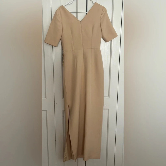 JS Collections ASHLEY DRAPED COLUMN GOWN - Picture 9 of 10